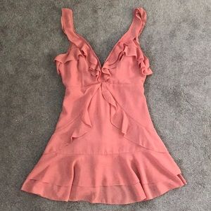 Vanilla Sky Flowy Peach Dress